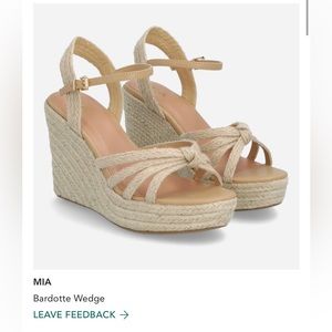 Mia Bardotte wedges! Brand new - never worn.
